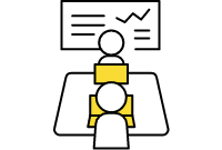 デザインを計画的に設計している時にイラスト