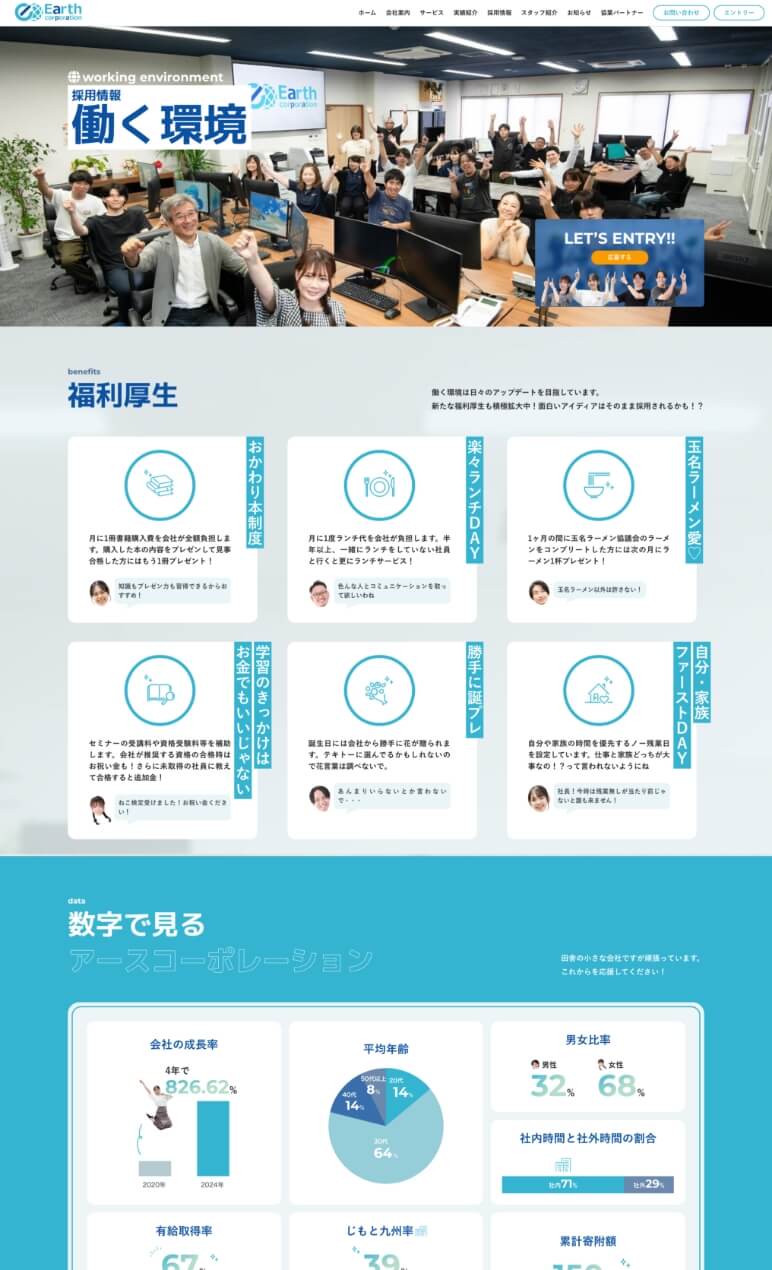 株式会社アースコーポレーションサイトビュー